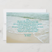 Ocea Palmboom Welkom Studenten Berichtkaart Kaart (Achterkant)