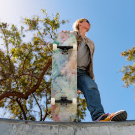Oceaan Abstract Waterverf Grunge Patroon  Persoonlijk Skateboard