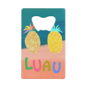 Oceaan Ananas Luau Creditkaart Flessenopener