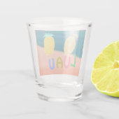 Oceaan Ananas Luau Shot Glas (Achterkant)