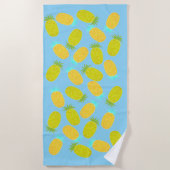 Oceaan Ananas Patroon Strandlaken (Voorkant)