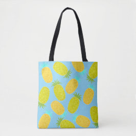 Oceaan Ananassen Lucht Patroon Boodschappentas Tote Bag