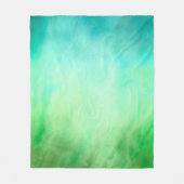 Oceaan Aquarel Golven Fleece Deken (Voorkant)