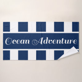 Oceaan avontuur nautische Badhanddoek