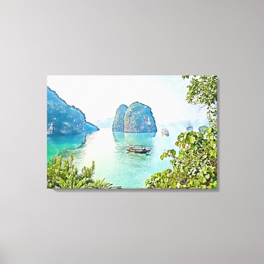 Oceaan, baai canvas afdruk (Voorkant)