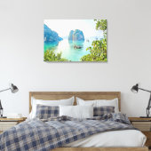 Oceaan, baai canvas afdruk (Insitu (Slaapkamer))