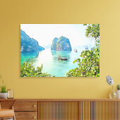 Oceaan, baai canvas afdruk (Insitu (Woonkamer))