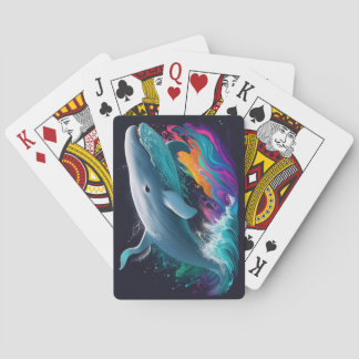 Oceaan Beluga Walvis Fantasie Kleur Spat Pokerkaarten