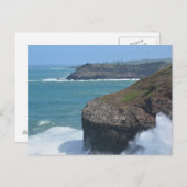 Oceaan bij Kilauea Briefkaart (Voorkant / Achterkant)