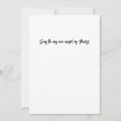 Oceaan bij zonsondergang bedankkaart (Achterkant)