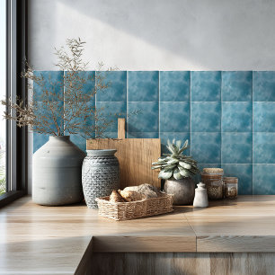 Oceaan Blauw Aquarel Modern Kust Keuken Tegeltje
