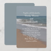 Oceaan blauw en zandstrand kaart (Voorkant / Achterkant)