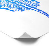 oceaan_blauw_gistend_ray poster (Hoek)