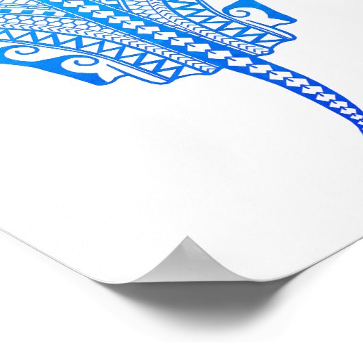 oceaan_blauw_gistend_ray poster (Hoek)