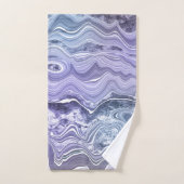 OCEAAN BLAUW WITTE WEEFSELS MET ZWEEFSELS BAD HANDDOEK (Handdoek)