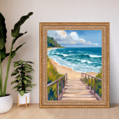 Oceaan Bordes | Kustgolven aan het Strand Poster