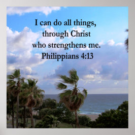  OCEAAN BREEZE PHILIPPIANS 4:13 POSTER
