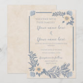 Oceaan Bries Uitnodiging (Voorkant / Achterkant)