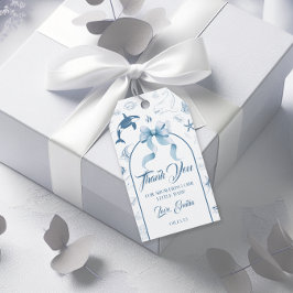 Oceaan Charme Bedankt Baby Shower Cadeaulabel