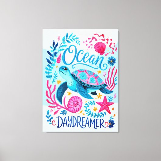 Oceaan Dagdromer Canvas Afdruk (Voorkant)