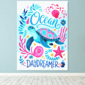 Oceaan Dagdromer Canvas Afdruk (Insitu (Houten vloer))