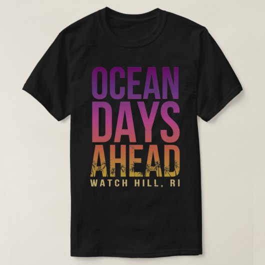 Oceaan Dagen Vooruit Kijkheuvel Strand Liefhebber T-shirt (Design voorkant)