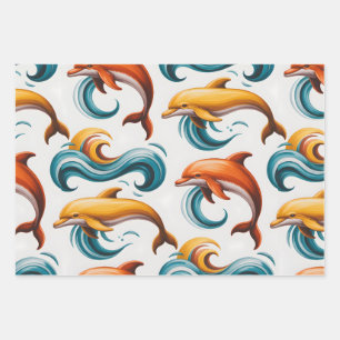 Oceaan Dans Inpakpapier Vel