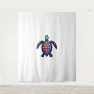 Oceaan Dier Tie Dye Stamzee Dier Maori Schildpad Wandkleed