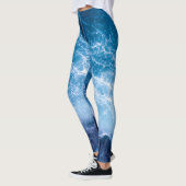 Oceaan - Donkere blauwe golven  Leggings (Links)