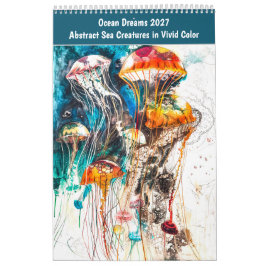 Oceaan Dromen – Abstracte Zeewezens in Vivi Kalender