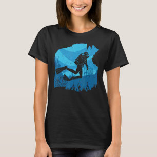 Oceaan Duiker Onderwater Zwemmen Duiken Duiken T-shirt