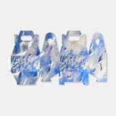 Oceaan en hemelsblauw reflecties bedankdoosjes (Uitgevouwen)