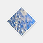 Oceaan en hemelsblauw reflecties servet (Hoek)