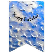 Oceaan en hemelsblauw reflecties vlaggetjes (Tweede vlag)