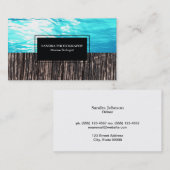 Oceaan en hout visitekaartje (Voorkant / Achterkant)