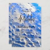 Oceaan en lucht blauw  kaart (Voorkant / Achterkant)