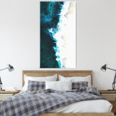 Oceaan en strand canvas afdruk (Insitu (Slaapkamer))