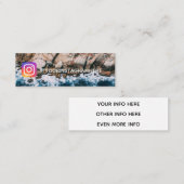 Oceaan en strand mini visitekaartje (Voorkant / Achterkant)