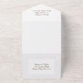 Oceaan en Zee Glazen Bruiloft All In One Uitnodiging (Buitenkant)