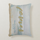 oceaan en zeester op strandbruiloft accent kussen (Voorkant(Verticaal))