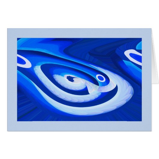 Oceaan evenement kunstkaart (Voorkant Horizontaal)