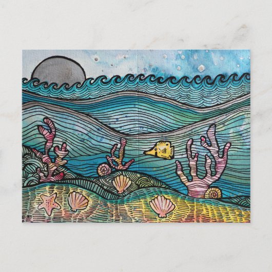 Oceaan Feestdagenkaart (Voorkant)