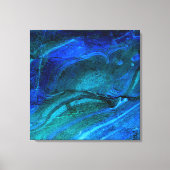 Oceaan gebeeldhouwd steen canvas afdruk (Voorkant)