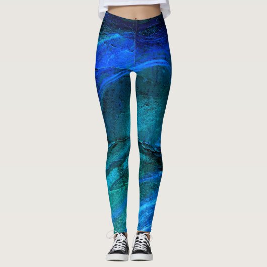Oceaan gebeeldhouwd steen leggings (Voorkant)