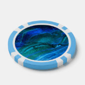 Oceaan gebeeldhouwd steen poker chips (Enkel)