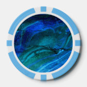 Oceaan gebeeldhouwd steen poker chips (Voorkant)