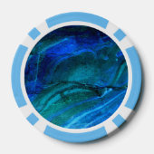 Oceaan gebeeldhouwd steen poker chips (Achterkant)