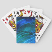 Oceaan gebeeldhouwd steen pokerkaarten (Achterkant)