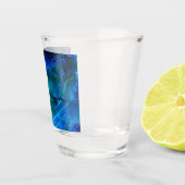 Oceaan gebeeldhouwd steen shot glas (Rechts)