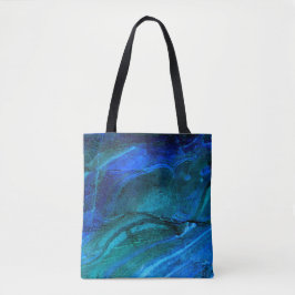 Oceaan gebeeldhouwd steen tote bag